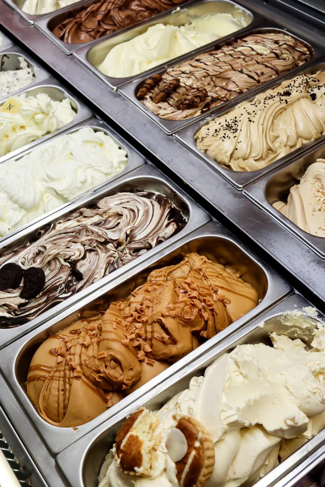 Glaces et sorbets en bac