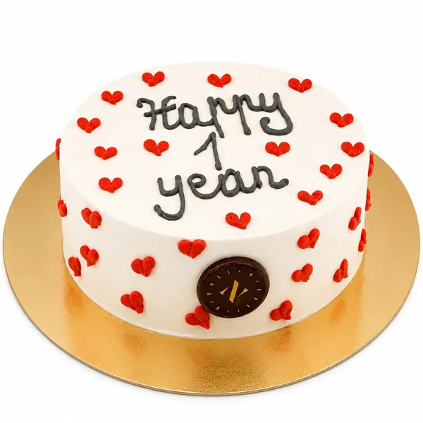 Gâteau glacé sur mesure : Happy 1 year