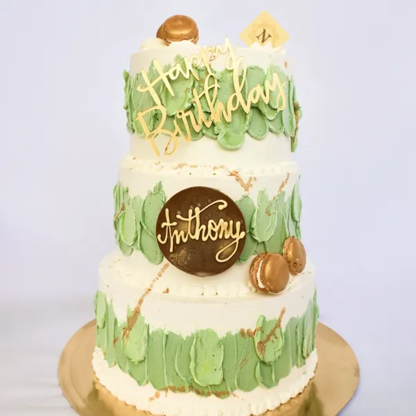 Gâteau glacé sur mesure : Happy birthday Anthony